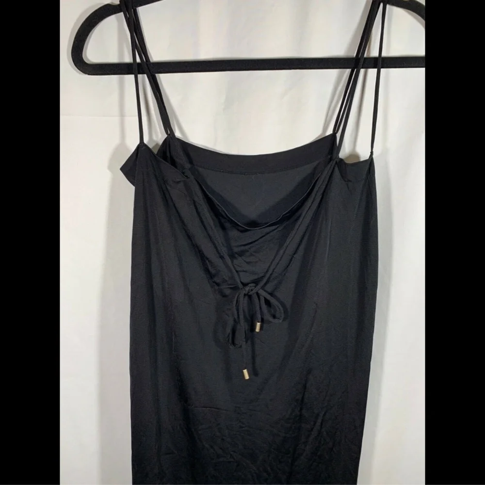 NEW $400 WOLFORD Shiny Viscose Strappy Dress‎ in Black [SZ Small ] - Picture 6 of 8